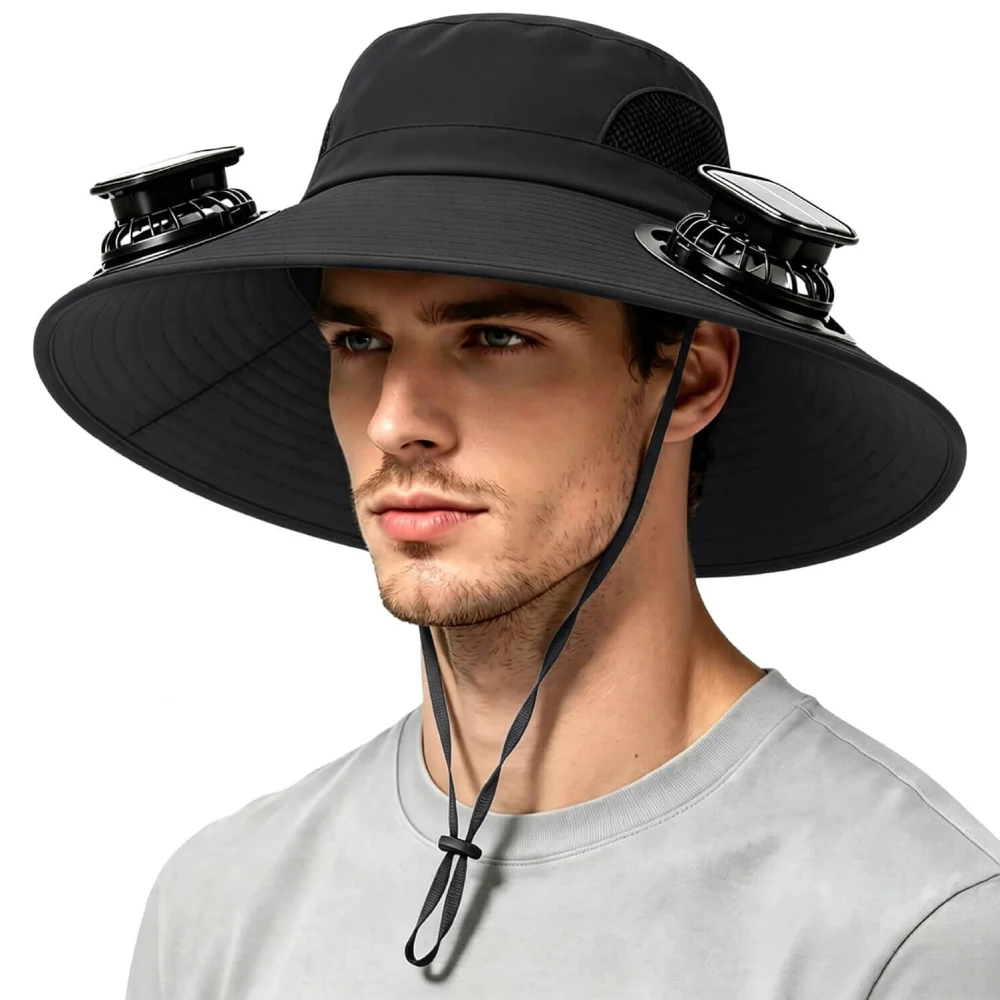Renewable Energy Fan - Herensnel drogende bucket hat grote maat