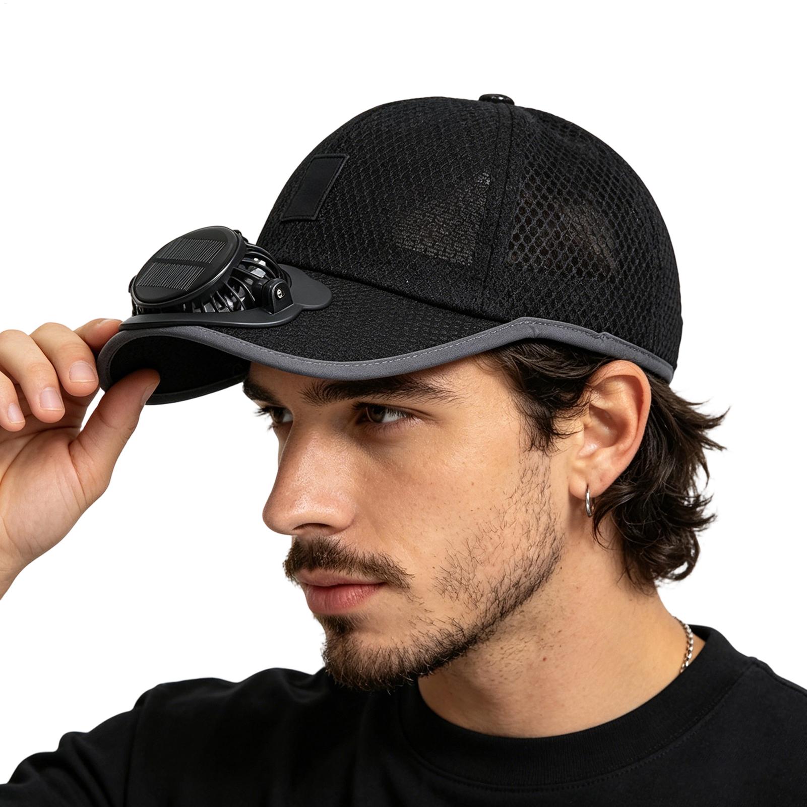 Renewable Energy Fan - USB oplaadbare zonnekoelende hoed Outdoor baseballpet
