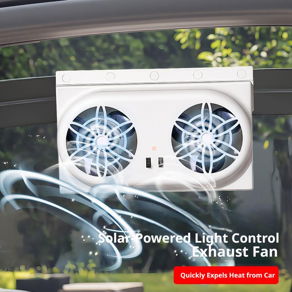 Dubbele ventilator zonne-auto  - Renewable Energy Fan recensie en prijs
