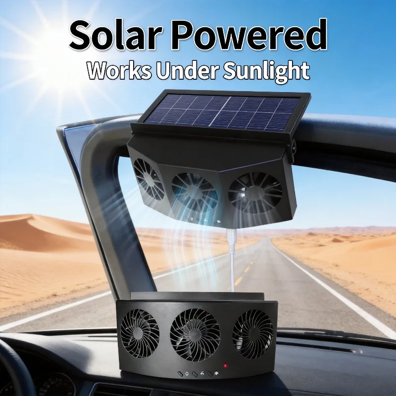 USB Solar Oplaadbare Auto-uitl - Renewable Energy Fan recensie en prijs